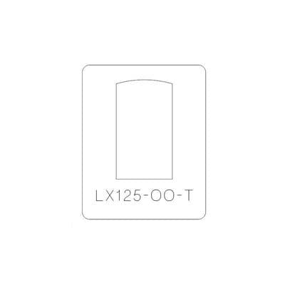 LX125-OO-T Arched Top Industrial Windows Cutting Template