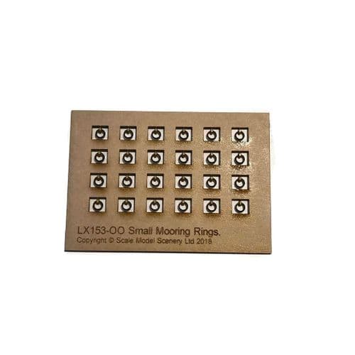 LX153-OO Mooring Rings - Small (Pack of 24) - OO/4mm/1:76
