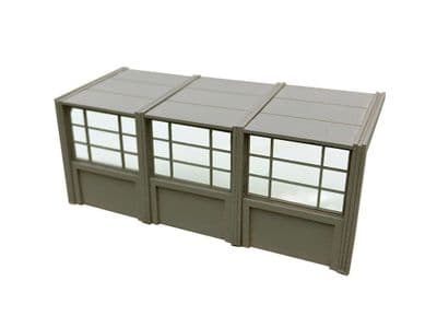 LX157-OO 1960s/70's Modular Concrete Bus Shelters OO/4mm/1:76