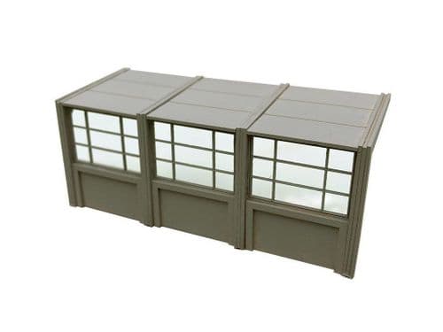 LX157-OO 1960s/70's Modular Concrete Bus Shelters OO/4mm/1:76