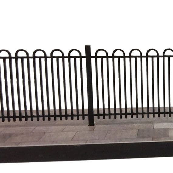 LX162-OO Laser Cut 5ft School/Park Hairpin Railings Extension Pack OO/4mm/1:76