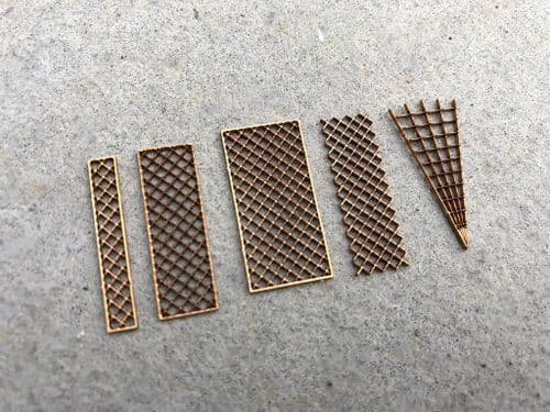 LX163-OO Decorative Trellis Panels OO/4mm/1:76
