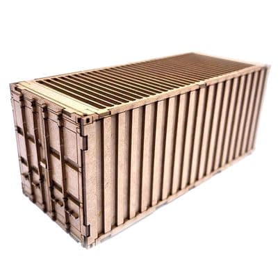 LX167-N 20ft Shipping Container Kit (Pack of 2) N/2mm/1:148