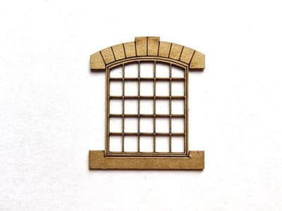 LX171-OO Arch-Top Industrial Windows With Headers & Sills OO/4mm/1:76
