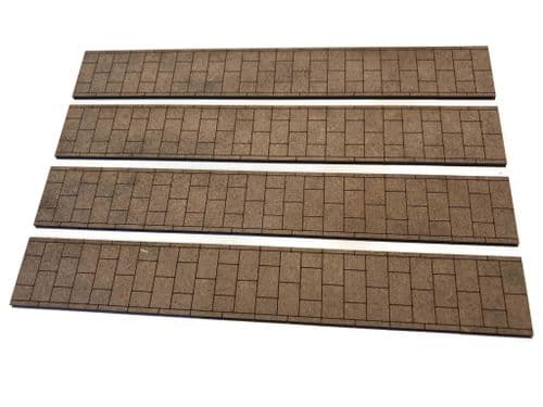LX217-OO Laser Cut MDF Pavement Strips - OO/4mm/1:76