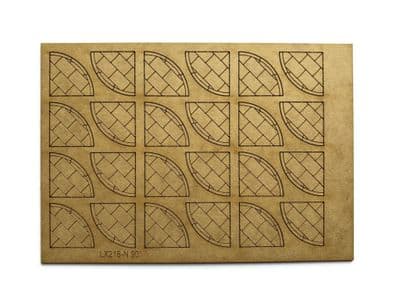 LX218-N Laser Cut 90 Degree Pavement Corners (Pack of 24) - N/2mm/1:148