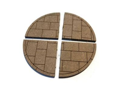 LX218-O Laser Cut MDF 90 Degree Pavement Corners (Pack of 4) - O/7mm/1:43