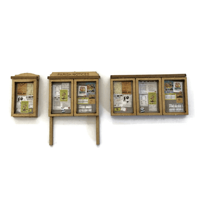 LX239-N Parish / Village Noticeboards (Pack of 6) N/2mm/1:148