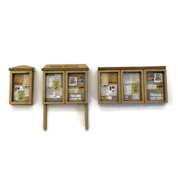 LX239-TT Parish / Village Noticeboards (Pack of 6) TT/3mm/1:100