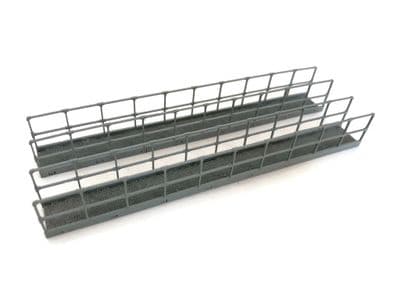 LX241-OO Laser Cut Industrial Walkways With Railings - OO/4mm/1:76