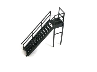LX245-OO Laser Cut Steel Staircase / Fire Escape (Pack of 2) - OO/4mm/1:76