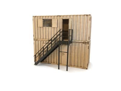 LX246-OO 20ft Shipping Container Site Office Kit (Pack of 2) OO/4mm/1:76