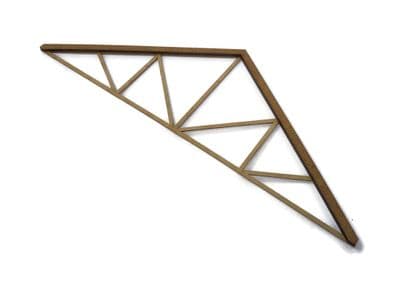 LX247-OO Depot / Industrial Building Roof Trusses (180mm) - OO/4mm/1:76