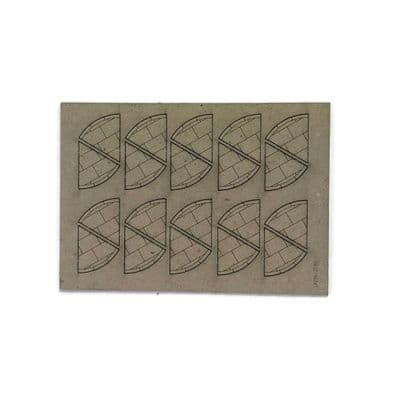 LX256-120 Grey Concrete Slabbed 60 Degree Pavement Corners (Pack of 20) - TT:120