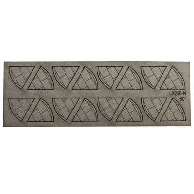 LX256-N Laser Cut Card 60 Degree Pavement Corners (Pack of 16) - N/2mm/1:148