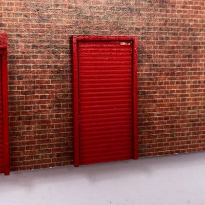 LX277-OO Personnel Roller Shutter Doors Set 2 (15.4mm x 29.2mm) (Pack of 6) - OO/4mm/1:76