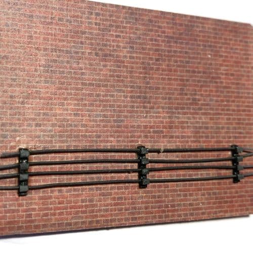 LX281-OO Lineside Cable Hangers For Platforms, Tunnels etc (Pack of 20) - OO/4mm/1:76