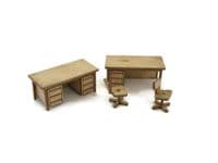 LX284-OO Office Desks & Chairs (Pack of 6) - OO/4mm/1:76
