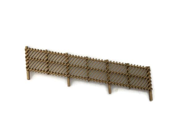 LX294-OO Midland Railway / LMS Platform Ramp Fencing (4 pieces) - OO/4mm/1:76