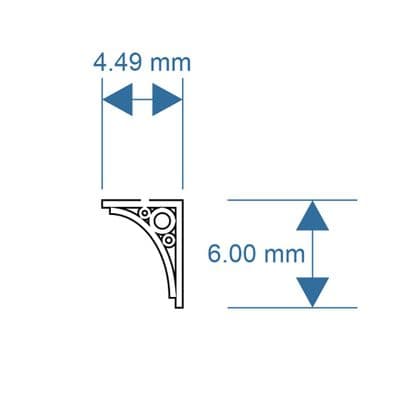 LX347-N Canopy Brackets Pack 3 N/2mm/1:148