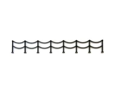 LX370-OO Chain Safety Railings (Pack of 4) - OO/4mm/1:76