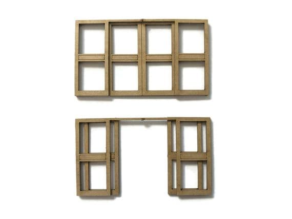 LX374-OO Automatic Double Doors - Set 1 (Pack of 2) - OO/4mm/1:76