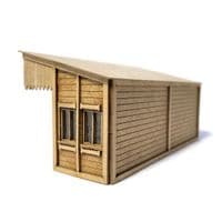 LX384-OO Laser Cut Wooden Platform Shelter - OO/4mm/1:76