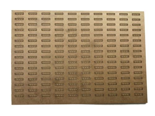 LX388-OO Laser Engraved Cosmetic Fishplates For Detailing Rails - OO/4mm/1:76