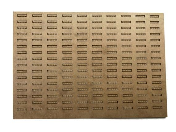 LX388-OO Laser Engraved Cosmetic Fishplates For Detailing Rails - OO/4mm/1:76