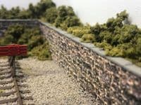 LX392-OO 10mm Wide Coping Stones For Walls (Pack of 11 Strips) - OO/4mm/1:76