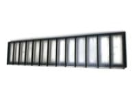 LX395-OO Engine Shed / Factory Roof-light & Weathered Glazing (115mm x 23mm) - OO/4mm/1:76