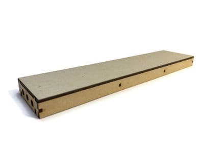 LX404-OO Flush Sided Long Straight Platform (280mm x 62mm) (Pack of 2) - OO/4mm/1:76