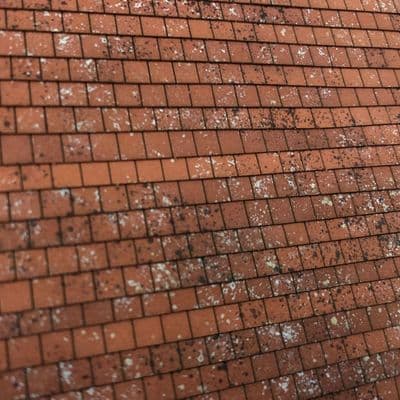 LX418-N Pre-Weathered Laser Cut Terracotta Roof Tiles Texture Paper (A5 Sheet) - N/2mm/1:148