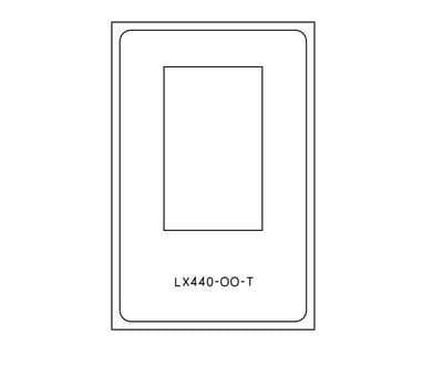 LX440-OO-T Large Sash Windows Cutting Template