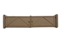 LX443-OO Large Wooden Factory Gates - Type 2 - OO/4mm/1:76