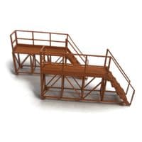 LX446-OO Portable Locomotive Access Platforms (Pack of 2) - OO/4mm/1:76
