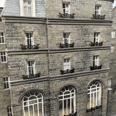 LX451-OO Juliette Balcony Railings (9 short & 4 long) - OO/4mm/1:76