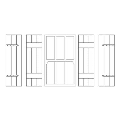 LX460-OO Shutters To Fit 12mm x 20mm Windows (Pack Of 12) - OO/4mm/1:76