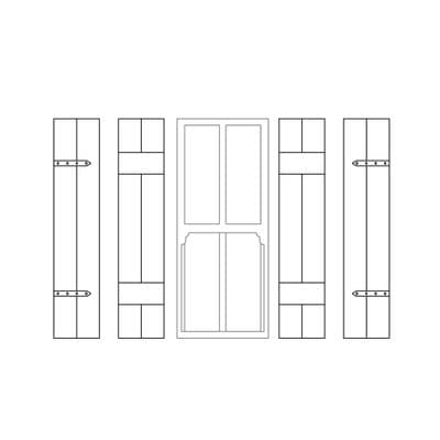 LX461-OO Shutters To Fit 8mm x 20mm Windows (Pack Of 12) - OO/4mm/1:76