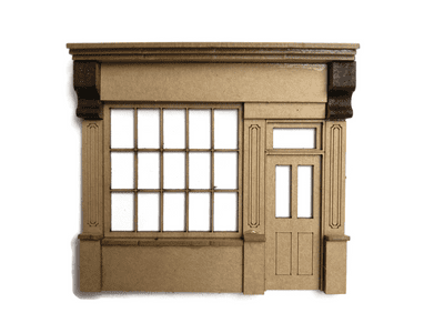 LX465-OO Period Shop Front With Right-Hand Door - OO/4mm/1:76