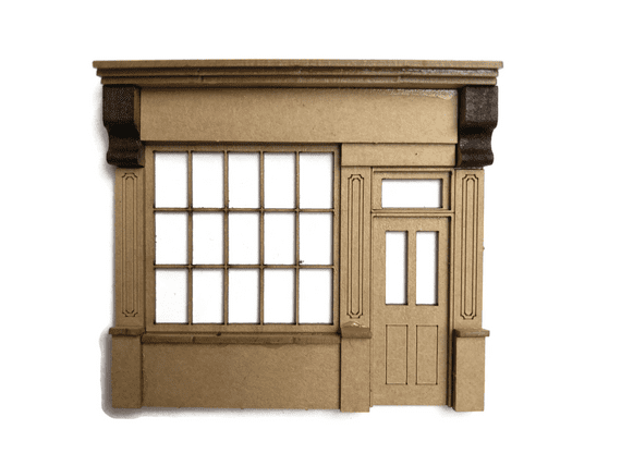 1:48 Scale Period Shop Front Kit For Dolls House, Book Nook or Diorama