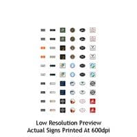 LX471-OO Hanging Shop / Cafe Signs (Pack of 24) - OO/4mm/1:76