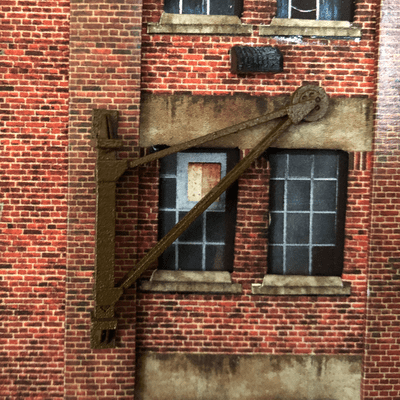 LX472-OO Wall Mounted Hoists For Warehouse, Goods Sheds & Factories (Pack of 4) - OO/4mm/1:76