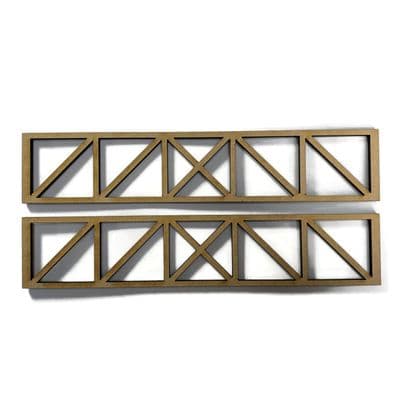 LX473-OO Girders Set 5 (St Pinnock Viaduct Style) - 240 x 48mm (Pack of 2) - OO/4mm/1:76
