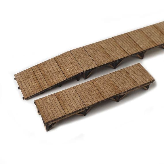 Steam Era Wooden Halt Platform For OO Gauge Model Railways - LX497-OO