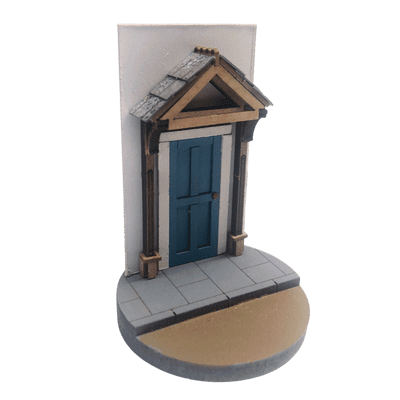 LX498-OO Gable Porch (Type A) Pack of 2  - OO/4mm/1:76