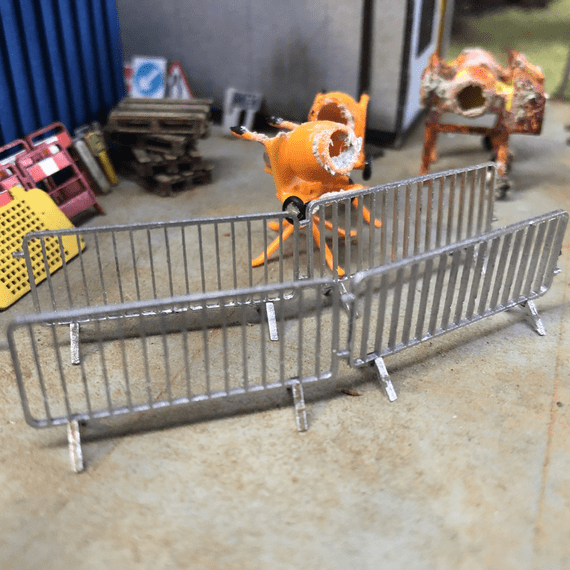 LX509-OO Laser Cut Crowd Control Barriers (Pack of 20) - OO/4mm/1:76