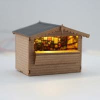 Christmas Market Stall | TT:120 Gauge Laser Cut Model Building Kit - LX578-120