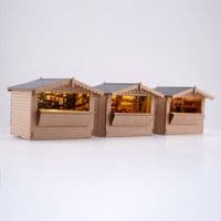 Christmas Market Stall | TT:120 Gauge Laser Cut Model Building Kit - LX578-120