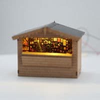 Christmas Market Stall | OO Gauge Laser Cut Model Building Kit - LX578-OO